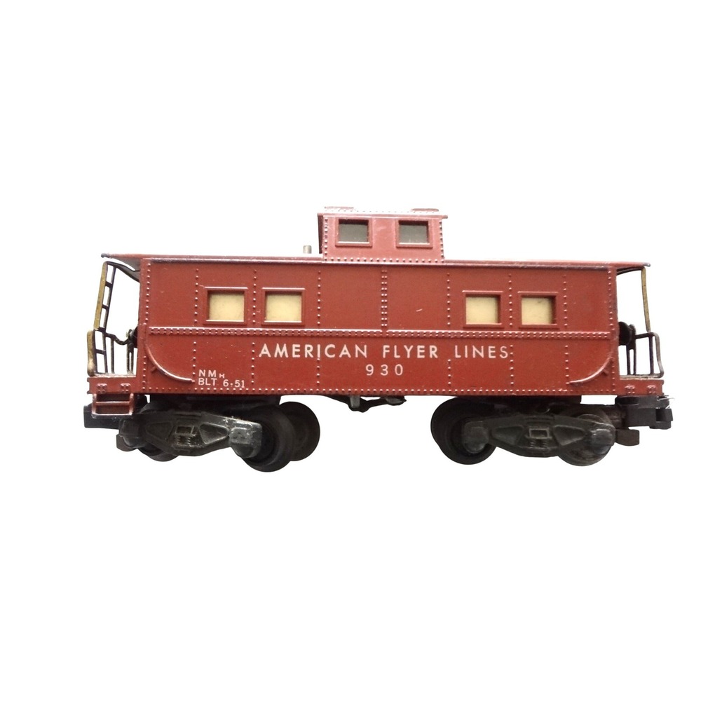 American Flyer Lines 930‎ Caboose S Scale Tuscan Red Vintage Train Car 6-51 BLT